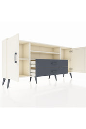 Arges Konsol 4 Raflı 2 Çekmeceli 2 Kapaklı 176x30x83 - S148M018V05A