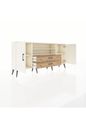 Arges Konsol 4 Raflı 2 Çekmeceli 2 Kapaklı 176x30x83 - S148M018V06A