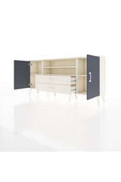 Arges Konsol 4 Raflı 2 Çekmeceli 2 Kapaklı 176x30x83 - S148M018V07A