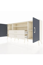 Arges Konsol 4 Raflı 2 Çekmeceli 2 Kapaklı 176x30x83 - S148M018V07A