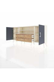 Arges Konsol 4 Raflı 2 Çekmeceli 2 Kapaklı 176x30x83 - S148M018V09A