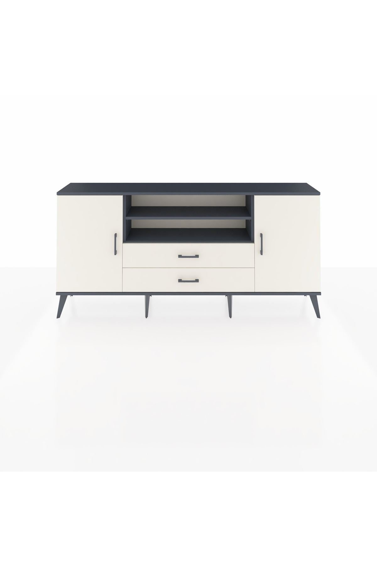 Arges Konsol 4 Raflı 2 Çekmeceli 2 Kapaklı 176x30x83 - S148M018V13A