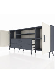 Arges Konsol 4 Raflı 2 Çekmeceli 2 Kapaklı 176x30x83 - S148M018V14A