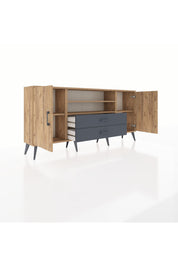 Arges Konsol 4 Raflı 2 Çekmeceli 2 Kapaklı 176x30x83 - S148M018V20A
