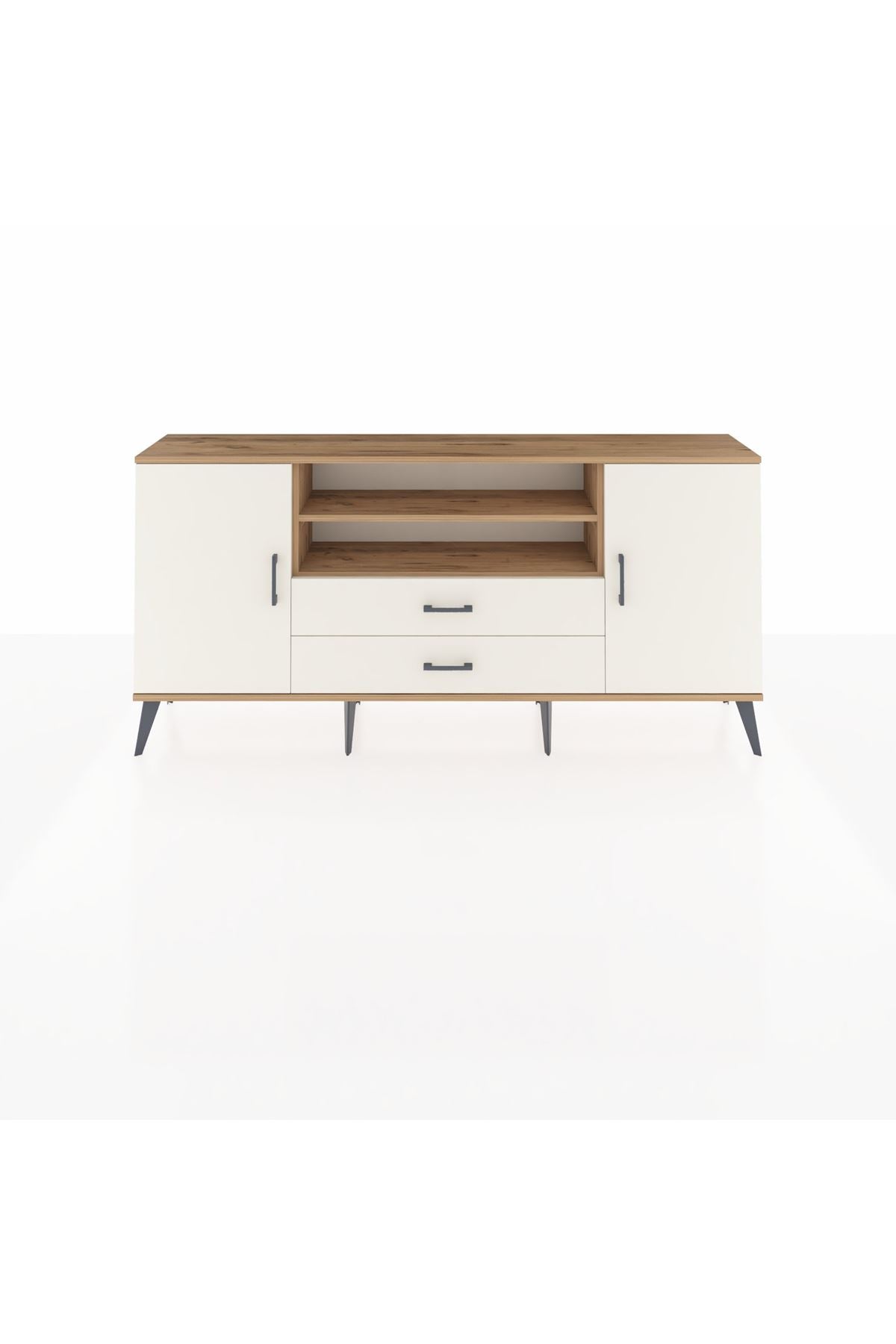 Arges Konsol 4 Raflı 2 Çekmeceli 2 Kapaklı 176x30x83 - S148M018V22A