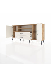 Arges Konsol 4 Raflı 2 Çekmeceli 2 Kapaklı 176x30x83 - S148M018V22A