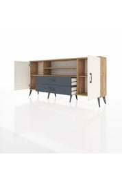 Arges Konsol 4 Raflı 2 Çekmeceli 2 Kapaklı 176x30x83 - S148M018V23A