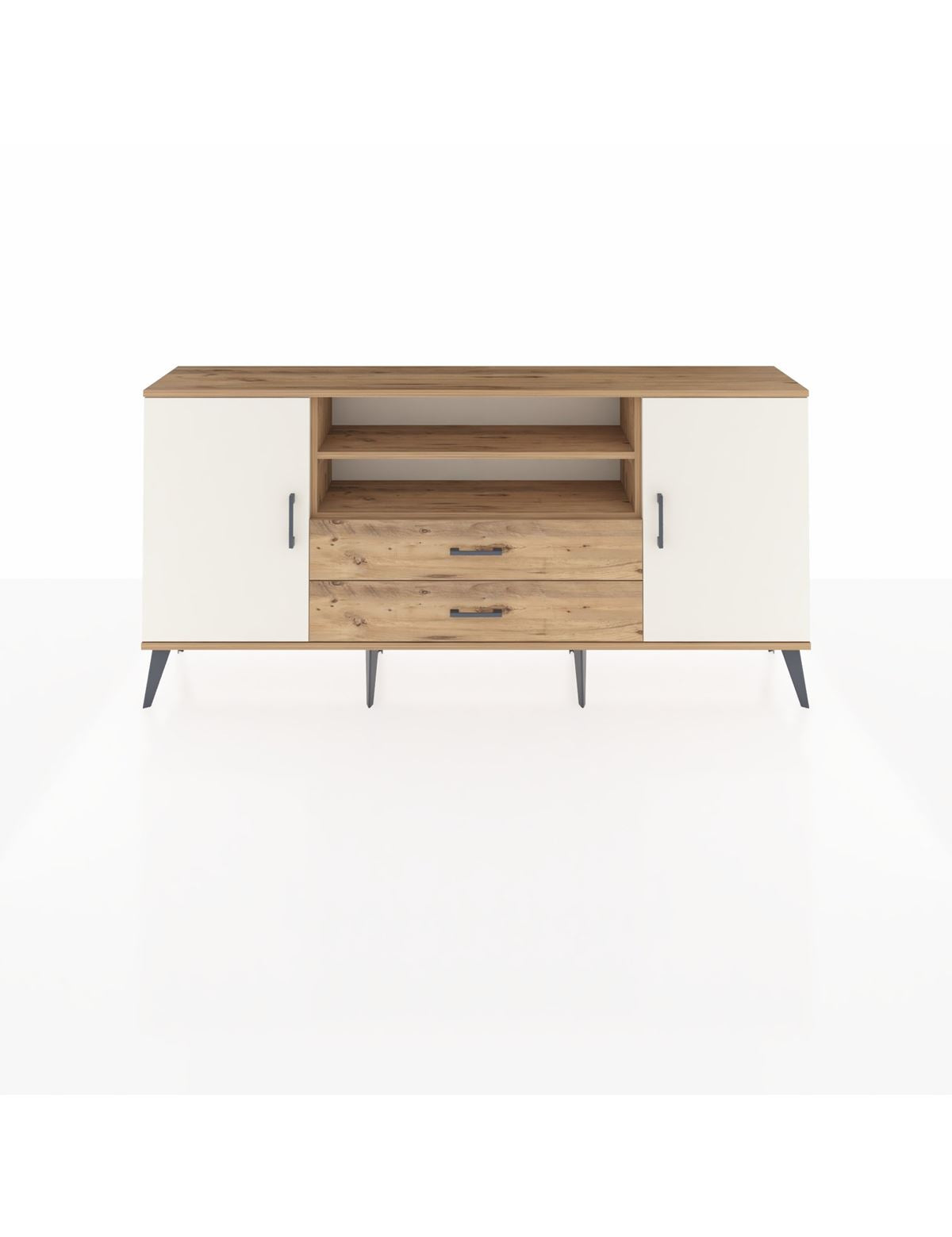 Arges Konsol 4 Raflı 2 Çekmeceli 2 Kapaklı 176x30x83 - S148M018V24A