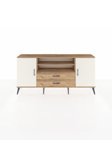 Arges Konsol 4 Raflı 2 Çekmeceli 2 Kapaklı 176x30x83