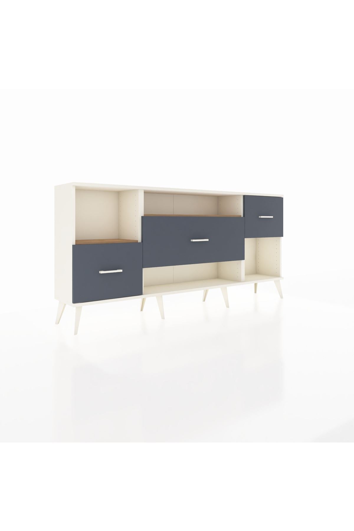 Arges Konsol 2 Raflı 3 Çekmeceli 176x30x83 - S148M019V02A