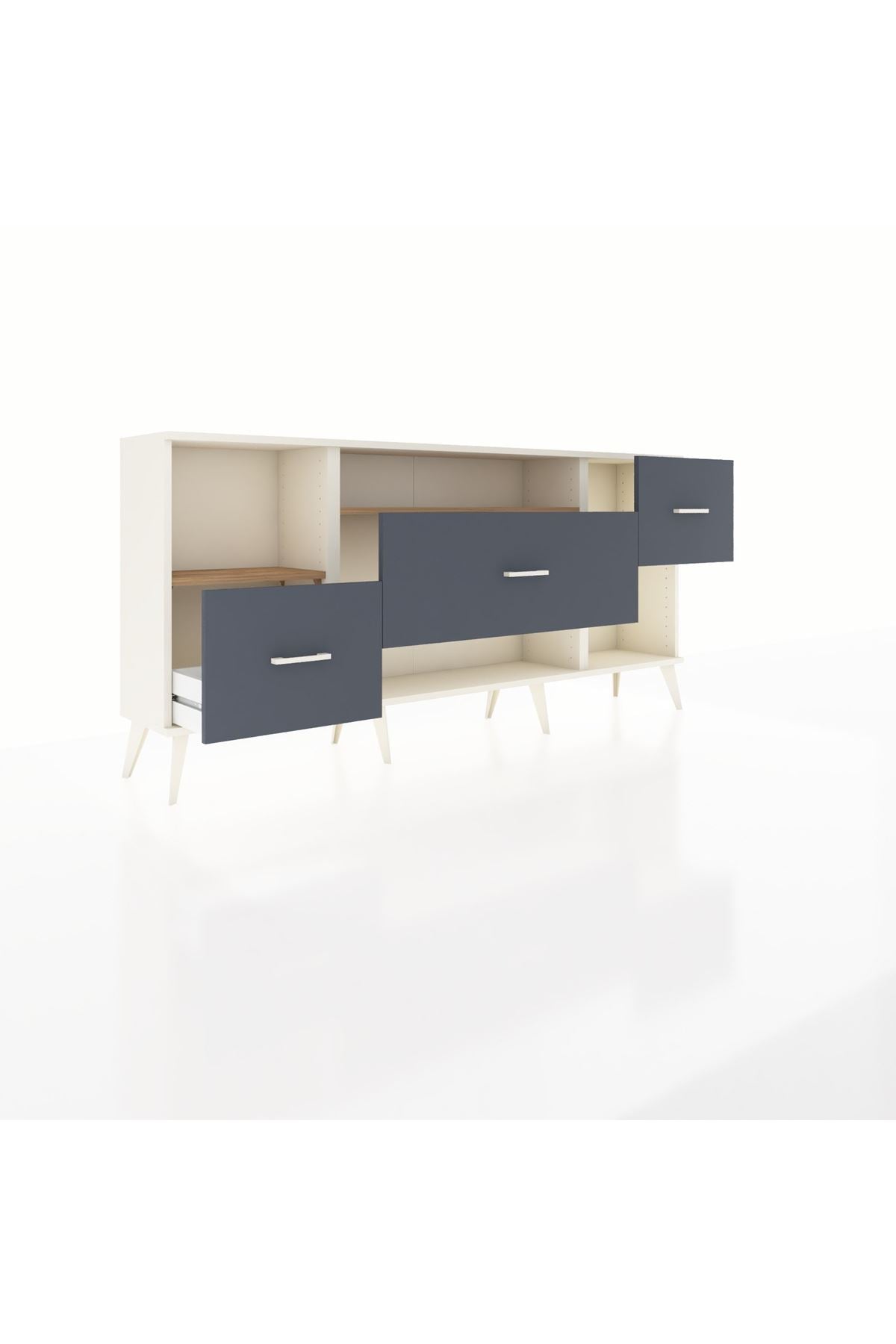 Arges Konsol 2 Raflı 3 Çekmeceli 176x30x83 - S148M019V02A
