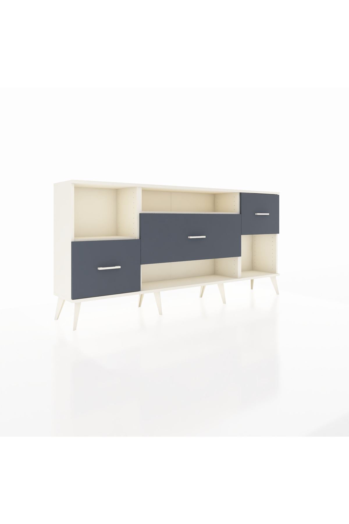 Arges Konsol 2 Raflı 3 Çekmeceli 176x30x83 - S148M019V05A