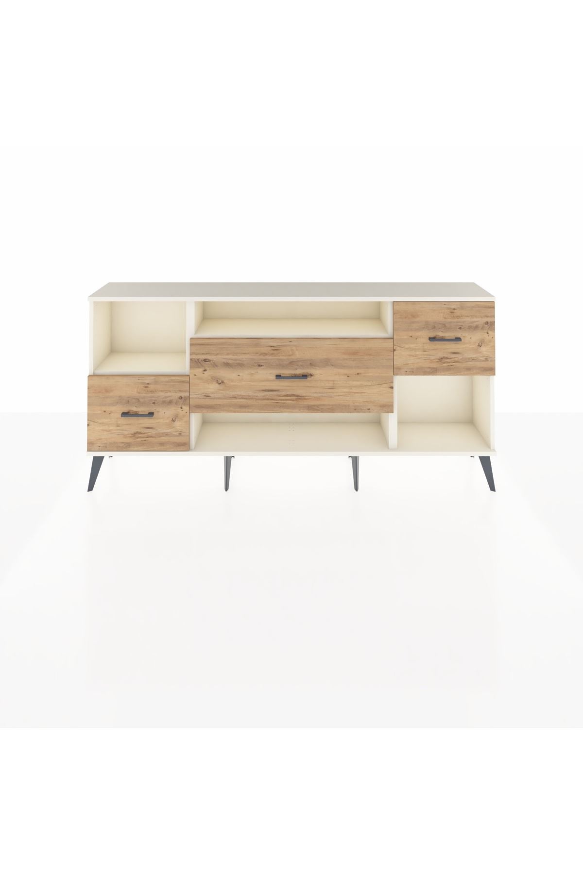 Arges Konsol 2 Raflı 3 Çekmeceli 176x30x83 - S148M019V06A