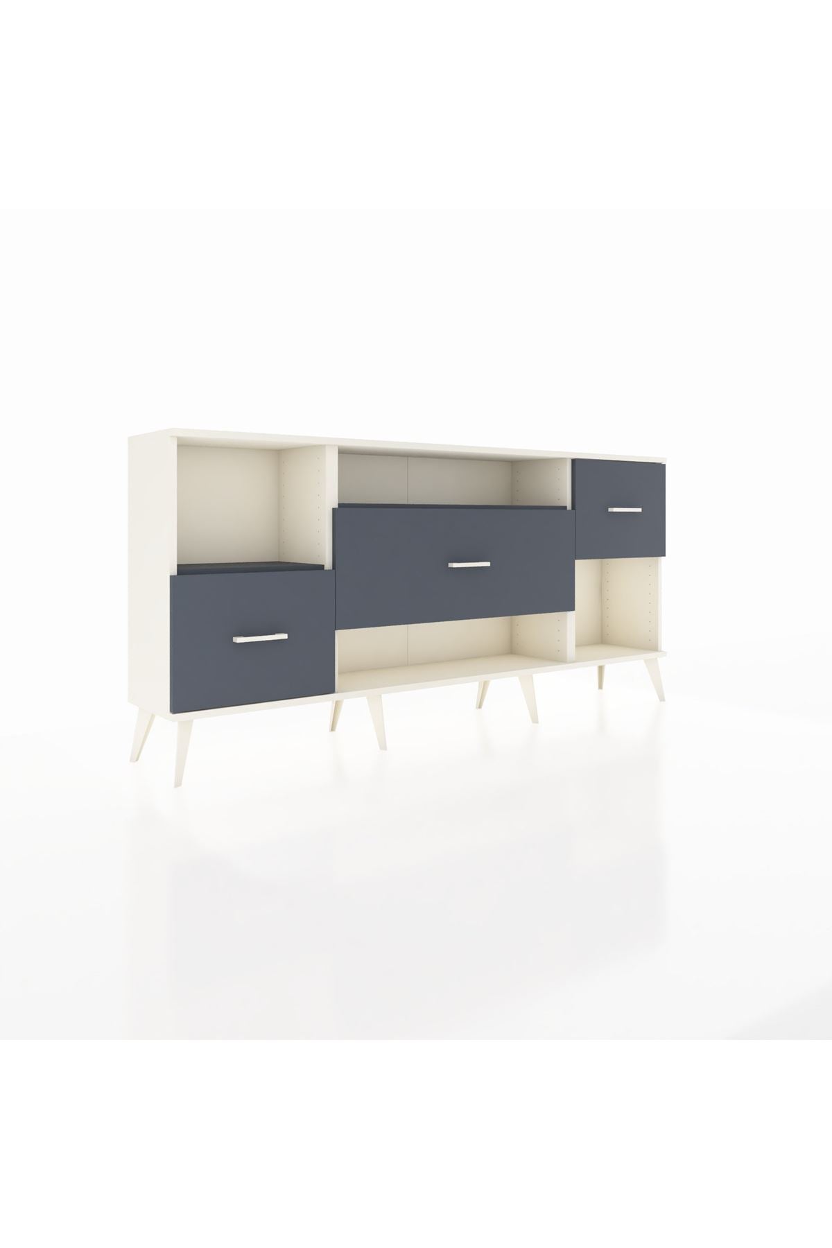 Arges Konsol 2 Raflı 3 Çekmeceli 176x30x83 - S148M019V08A