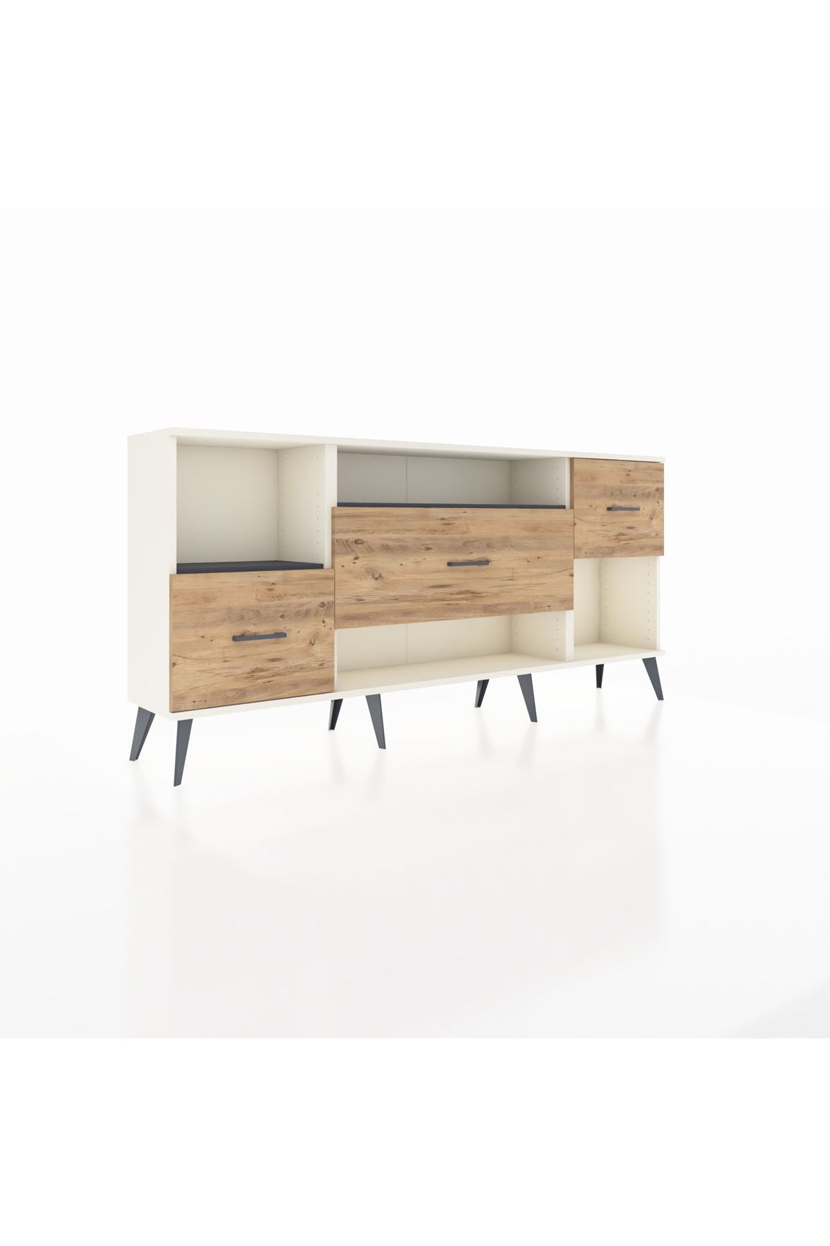 Arges Konsol 2 Raflı 3 Çekmeceli 176x30x83 - S148M019V09A