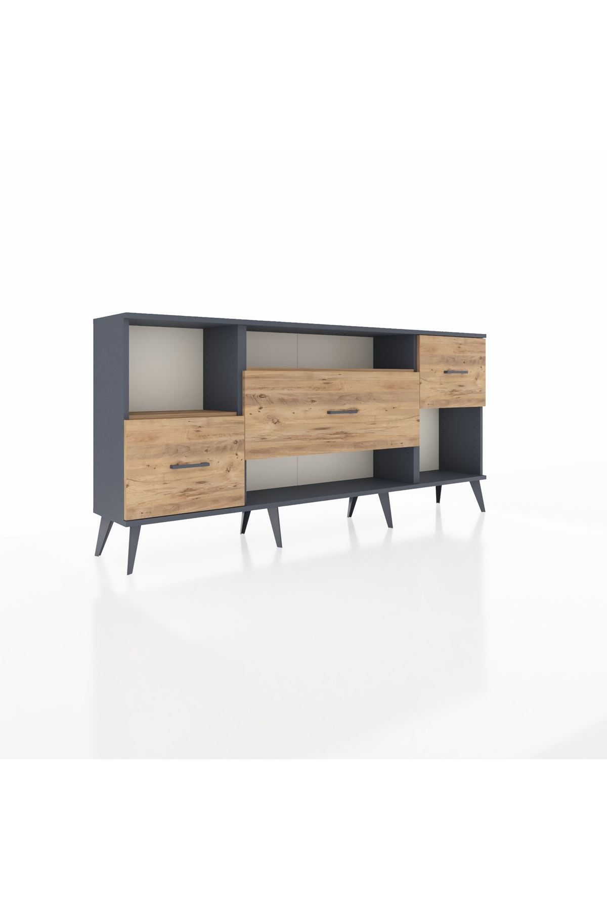 Arges Konsol 2 Raflı 3 Çekmeceli 176x30x83 - S148M019V12A