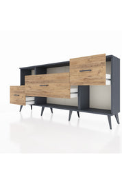 Arges Konsol 2 Raflı 3 Çekmeceli 176x30x83 - S148M019V12A