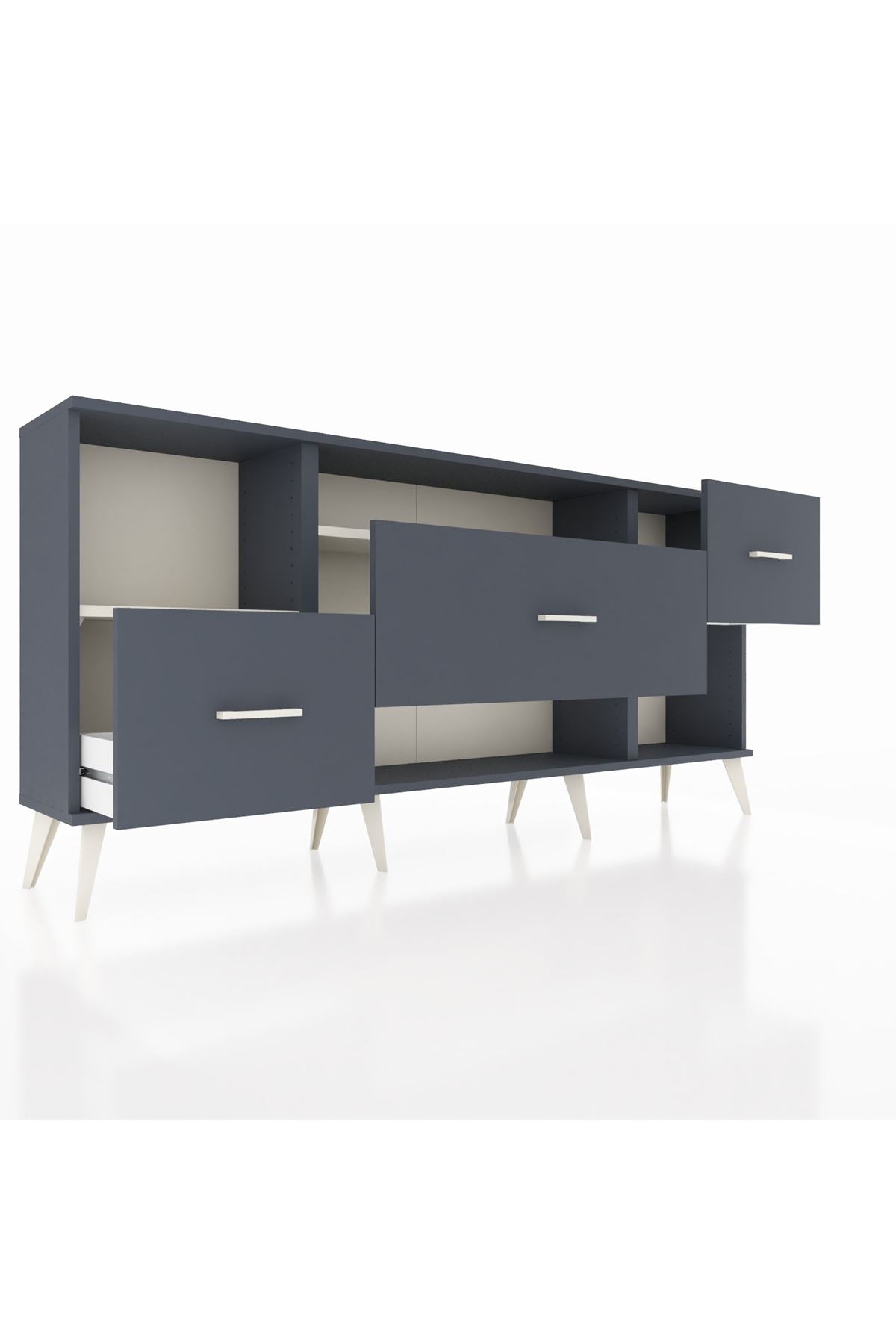 Arges Konsol 2 Raflı 3 Çekmeceli 176x30x83 - S148M019V14A