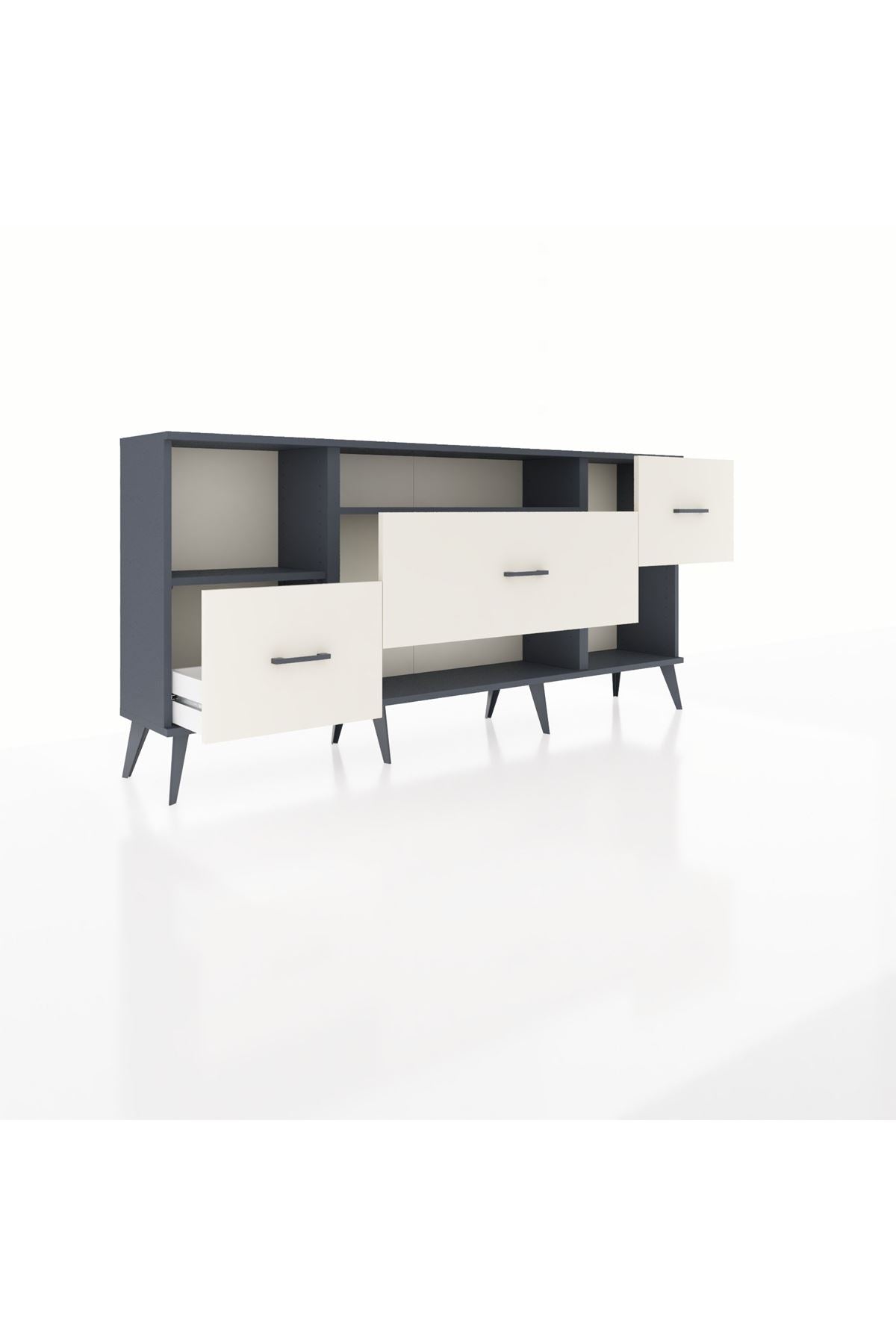 Arges Konsol 2 Raflı 3 Çekmeceli 176x30x83 - S148M019V16A