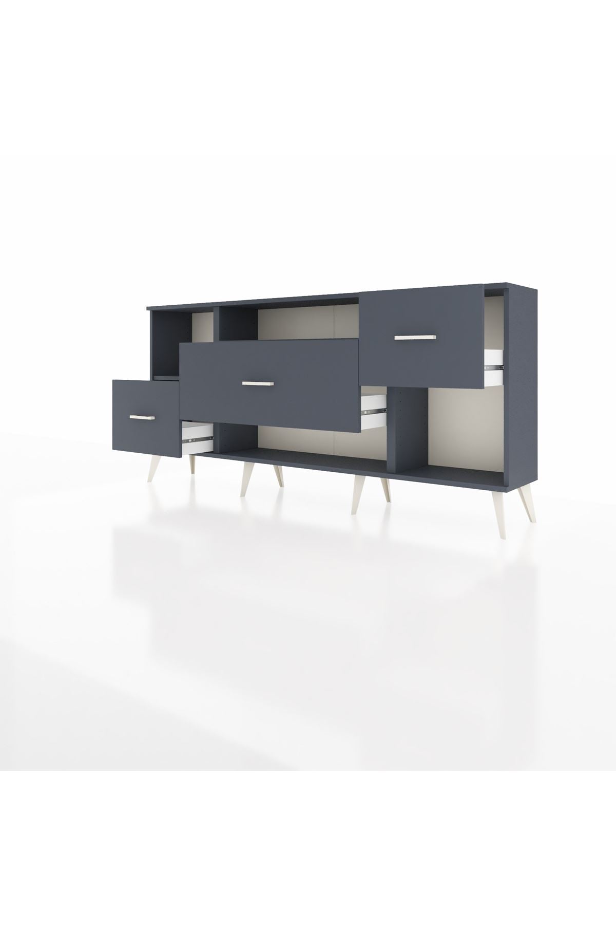 Arges Konsol 2 Raflı 3 Çekmeceli 176x30x83 - S148M019V17A