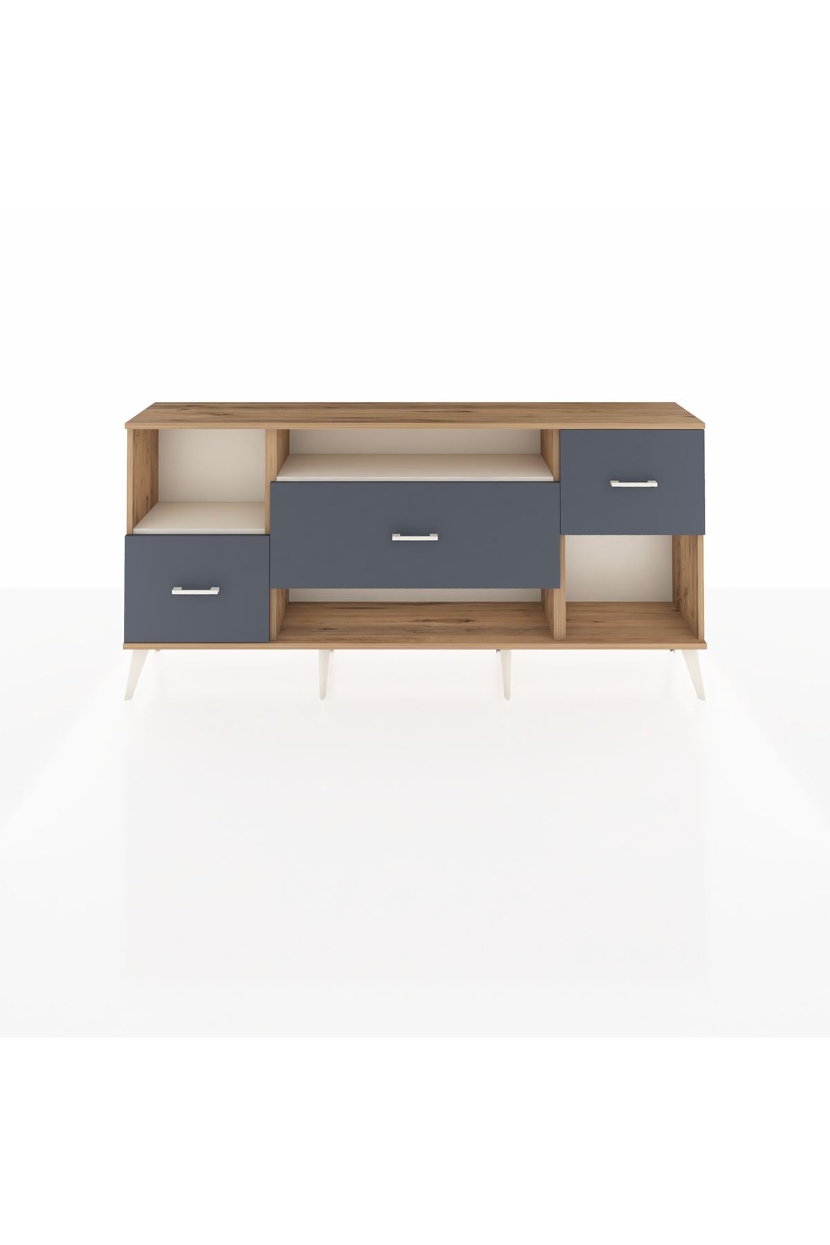 Arges Konsol 2 Raflı 3 Çekmeceli 176x30x83 - S148M019V23A