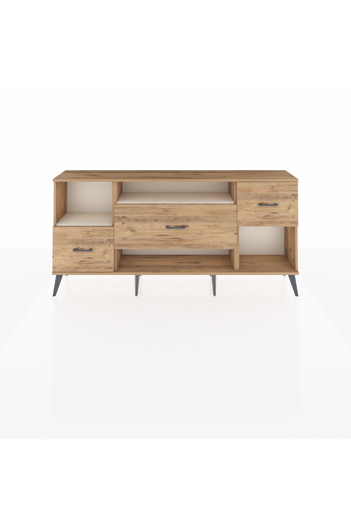 Arges Konsol 2 Raflı 3 Çekmeceli 176x30x83 - S148M019V24A