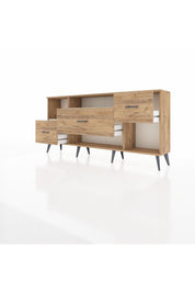 Arges Konsol 2 Raflı 3 Çekmeceli 176x30x83 - S148M019V24A