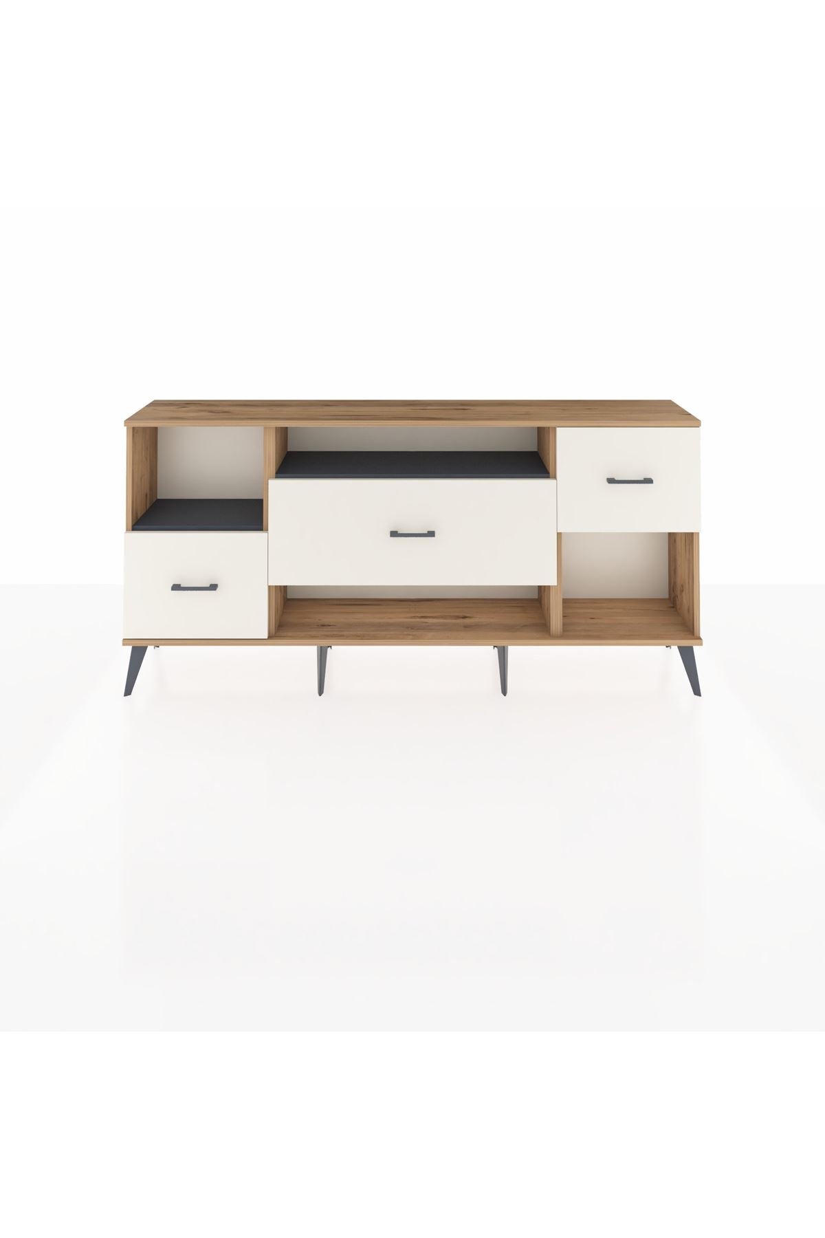 Arges Konsol 2 Raflı 3 Çekmeceli 176x30x83 - S148M019V25A