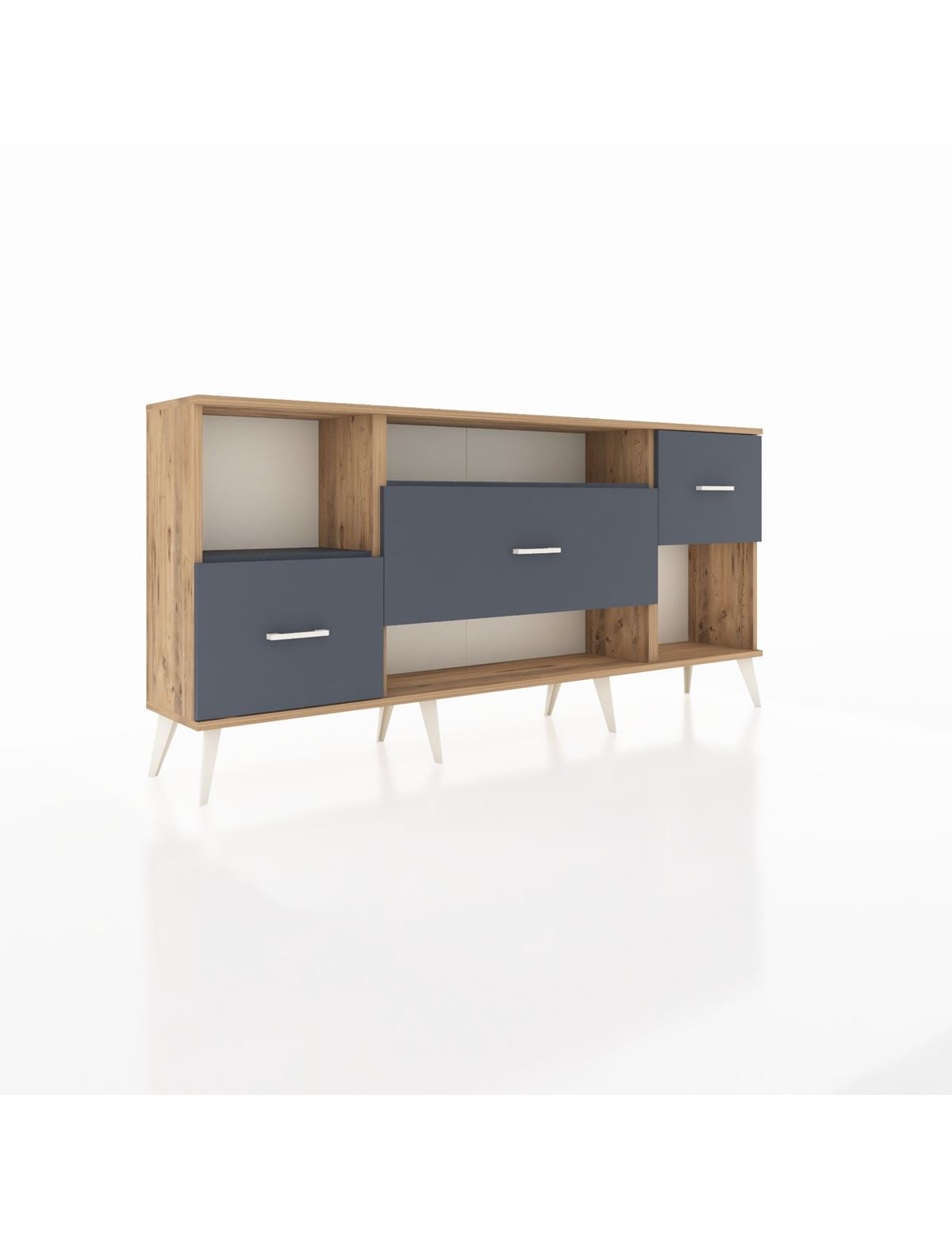 Arges Konsol 2 Raflı 3 Çekmeceli 176x30x83 - S148M019V26A