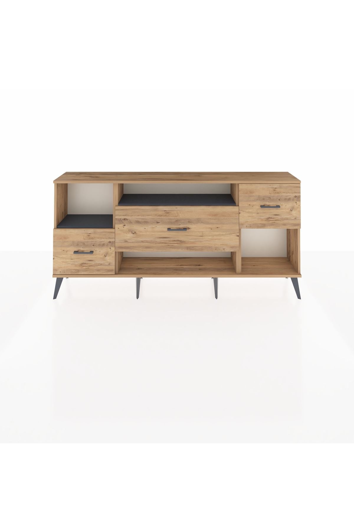 Arges Konsol 2 Raflı 3 Çekmeceli 176x30x83 - S148M019V27A