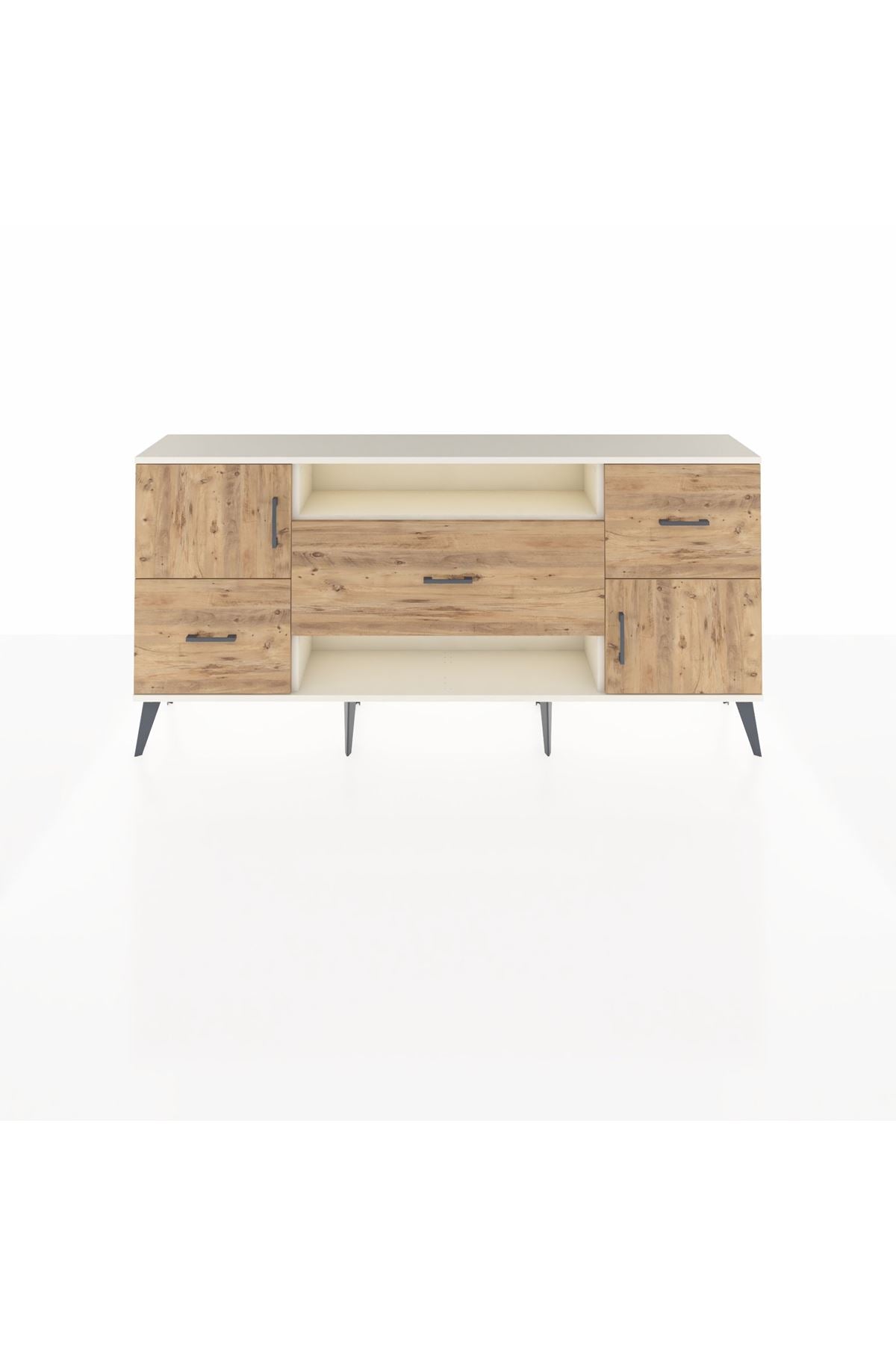 Arges Konsol 2 Raflı 3 Çekmeceli 2 Kapaklı 176x30x83 - S148M020V03A