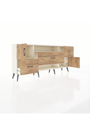 Arges Konsol 2 Raflı 3 Çekmeceli 2 Kapaklı 176x30x83 - S148M020V03A