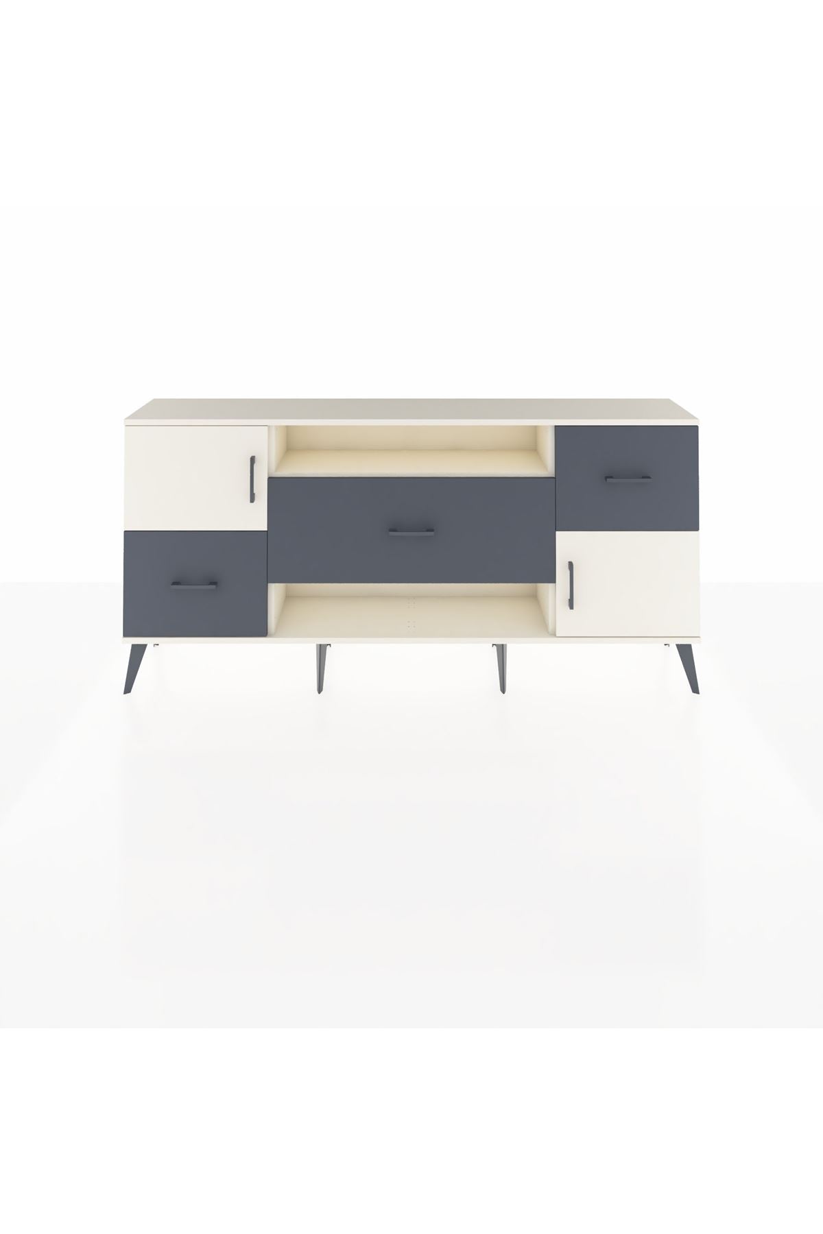 Arges Konsol 2 Raflı 3 Çekmeceli 2 Kapaklı 176x30x83 - S148M020V05A