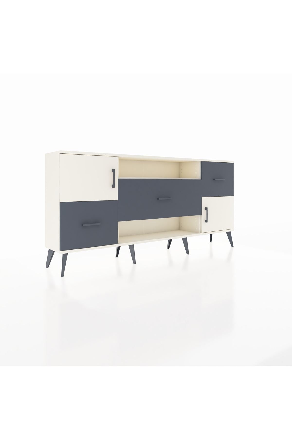 Arges Konsol 2 Raflı 3 Çekmeceli 2 Kapaklı 176x30x83 - S148M020V05A