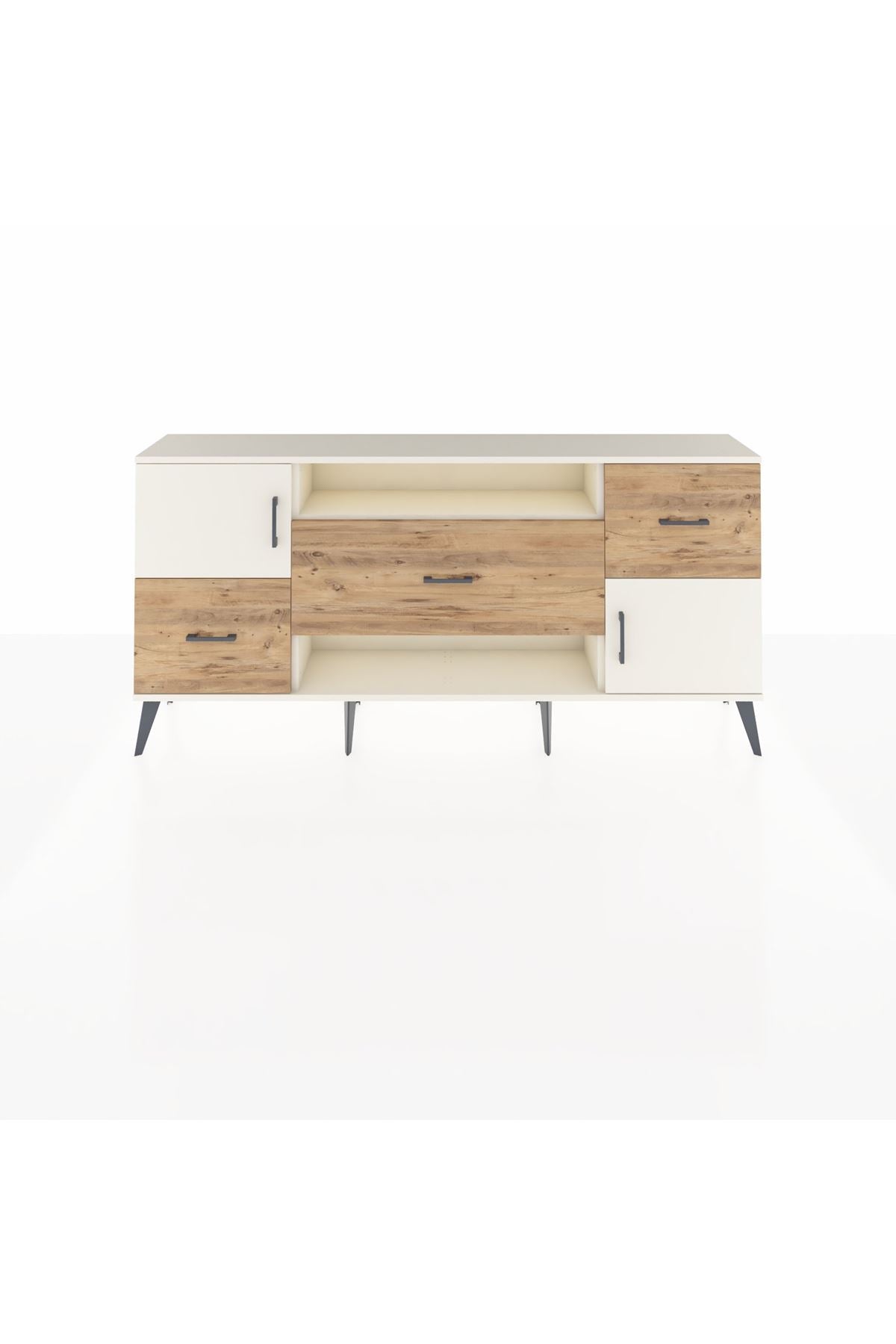 Arges Konsol 2 Raflı 3 Çekmeceli 2 Kapaklı 176x30x83 - S148M020V06A