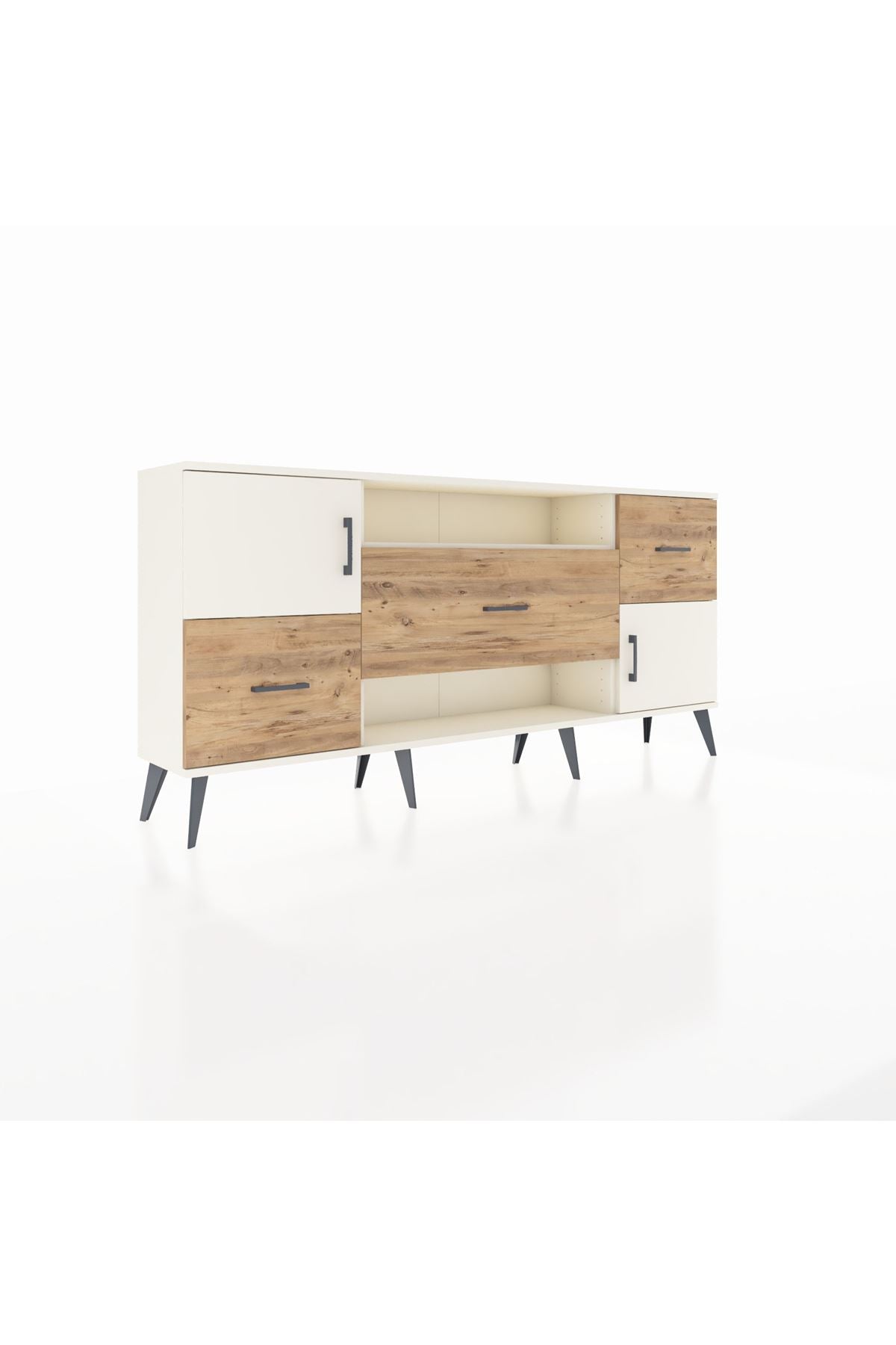 Arges Konsol 2 Raflı 3 Çekmeceli 2 Kapaklı 176x30x83 - S148M020V06A