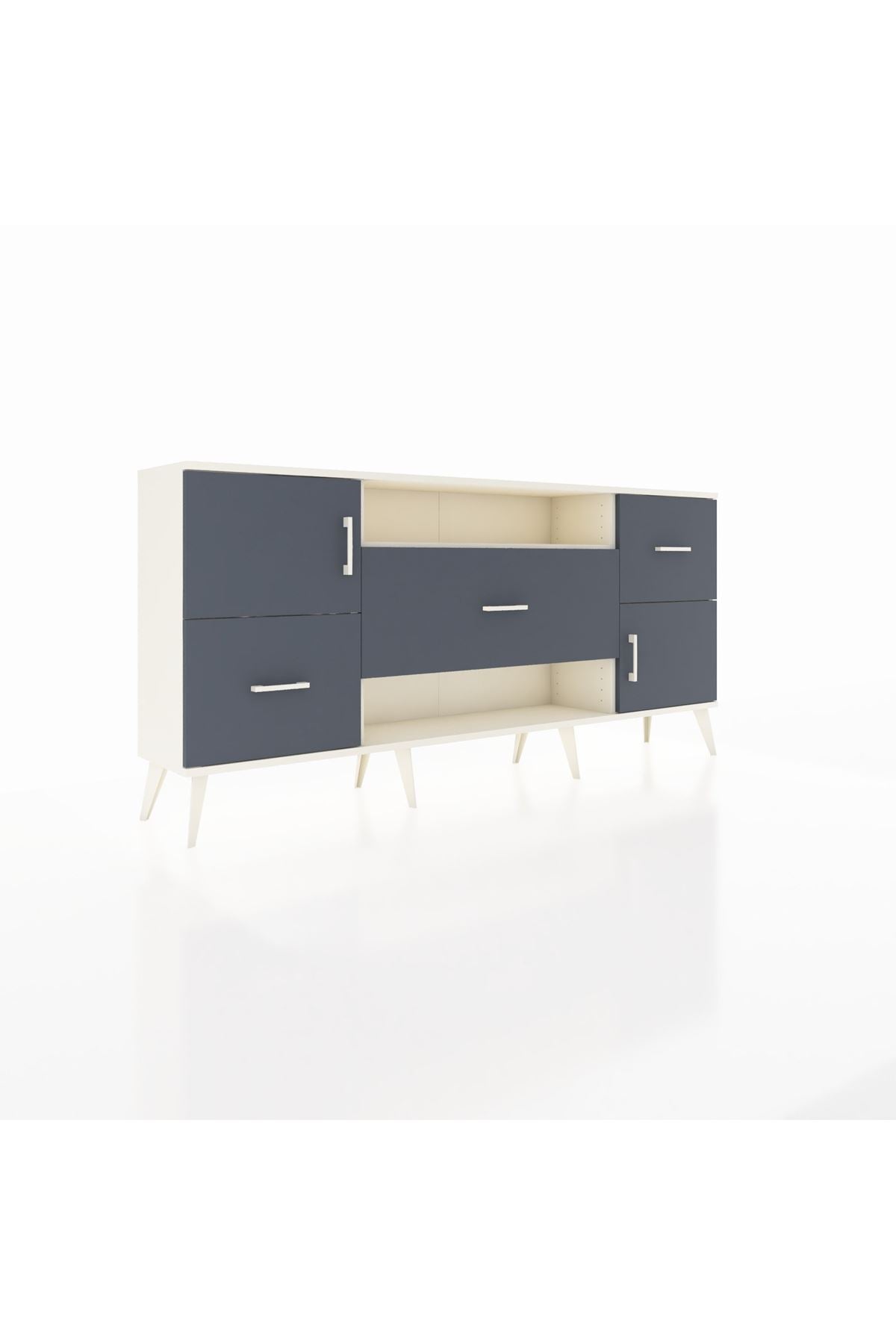 Arges Konsol 2 Raflı 3 Çekmeceli 2 Kapaklı 176x30x83 - S148M020V08A