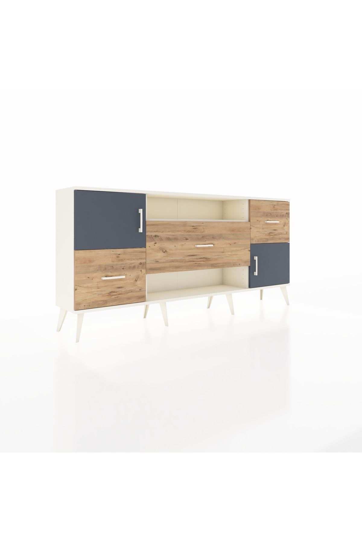 Arges Konsol 2 Raflı 3 Çekmeceli 2 Kapaklı 176x30x83 - S148M020V09A