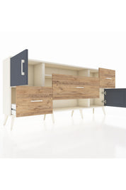 Arges Konsol 2 Raflı 3 Çekmeceli 2 Kapaklı 176x30x83 - S148M020V09A