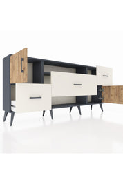 Arges Konsol 2 Raflı 3 Çekmeceli 2 Kapaklı 176x30x83 - S148M020V10A