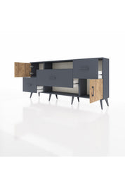 Arges Konsol 2 Raflı 3 Çekmeceli 2 Kapaklı 176x30x83 - S148M020V11A