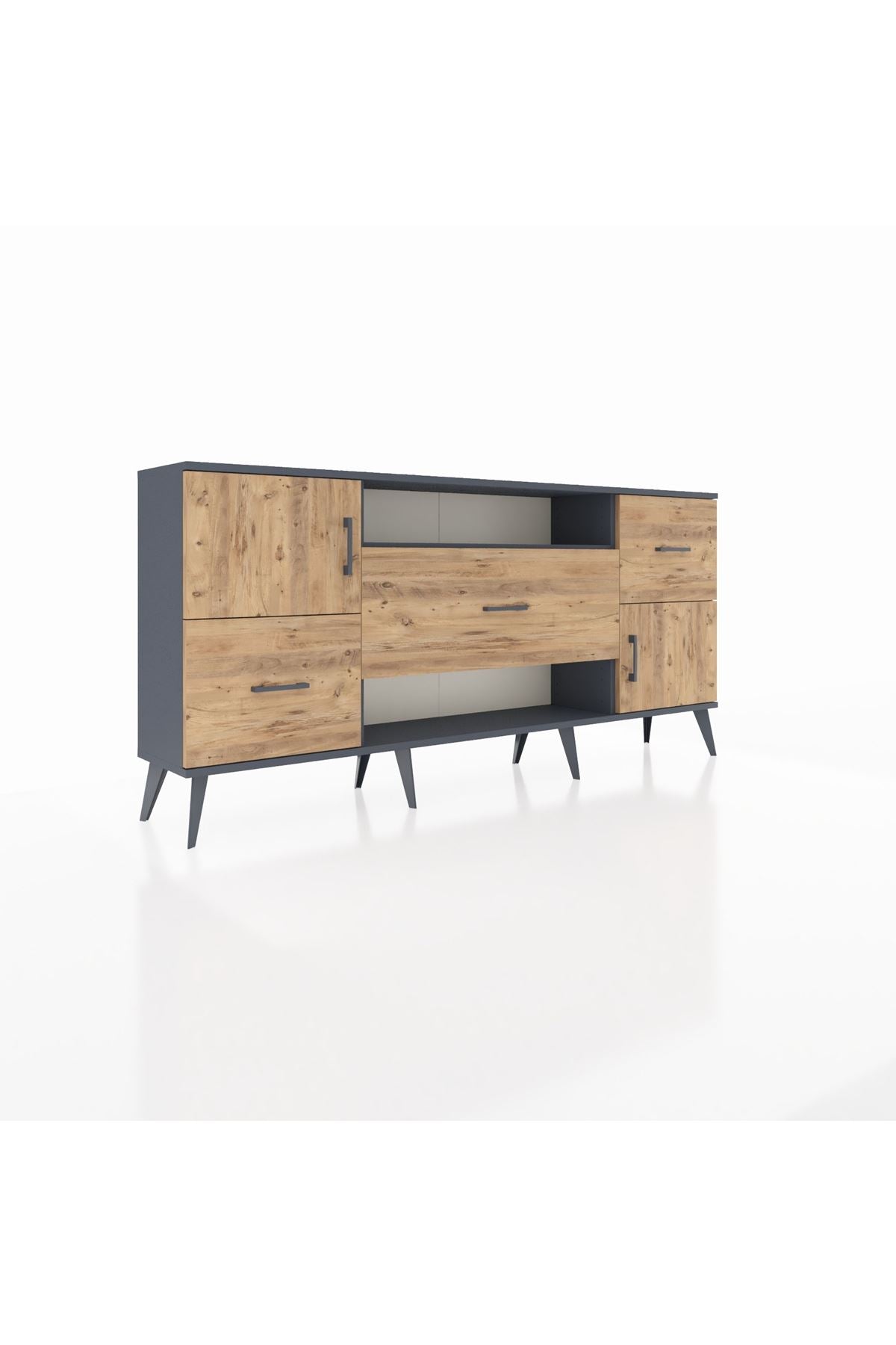Arges Konsol 2 Raflı 3 Çekmeceli 2 Kapaklı 176x30x83 - S148M020V12A