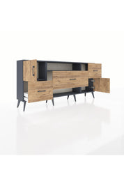 Arges Konsol 2 Raflı 3 Çekmeceli 2 Kapaklı 176x30x83 - S148M020V12A