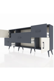 Arges Konsol 2 Raflı 3 Çekmeceli 2 Kapaklı 176x30x83 - S148M020V14A