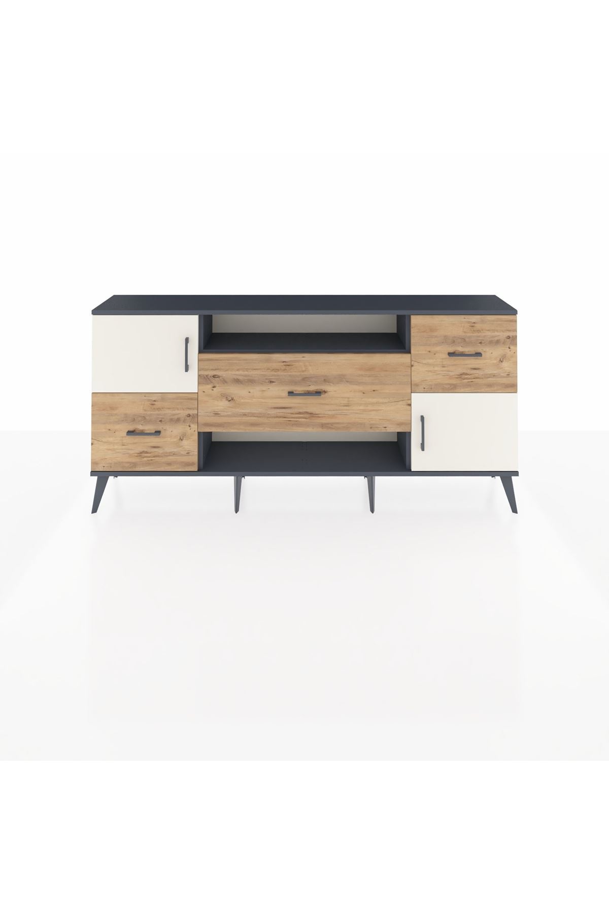 Arges Konsol 2 Raflı 3 Çekmeceli 2 Kapaklı 176x30x83 - S148M020V15A