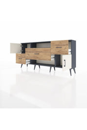 Arges Konsol 2 Raflı 3 Çekmeceli 2 Kapaklı 176x30x83 - S148M020V15A