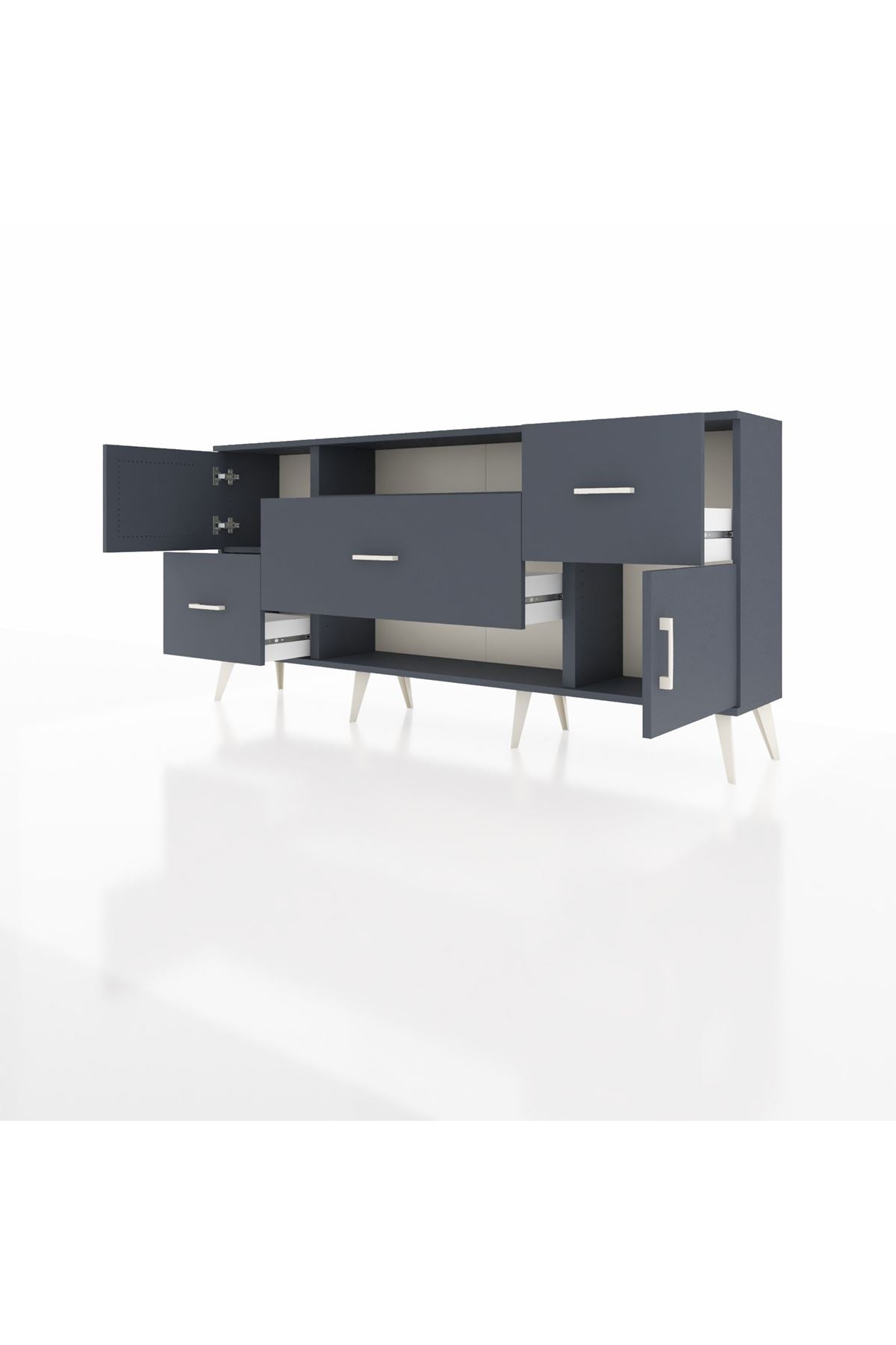 Arges Konsol 2 Raflı 3 Çekmeceli 2 Kapaklı 176x30x83 - S148M020V17A