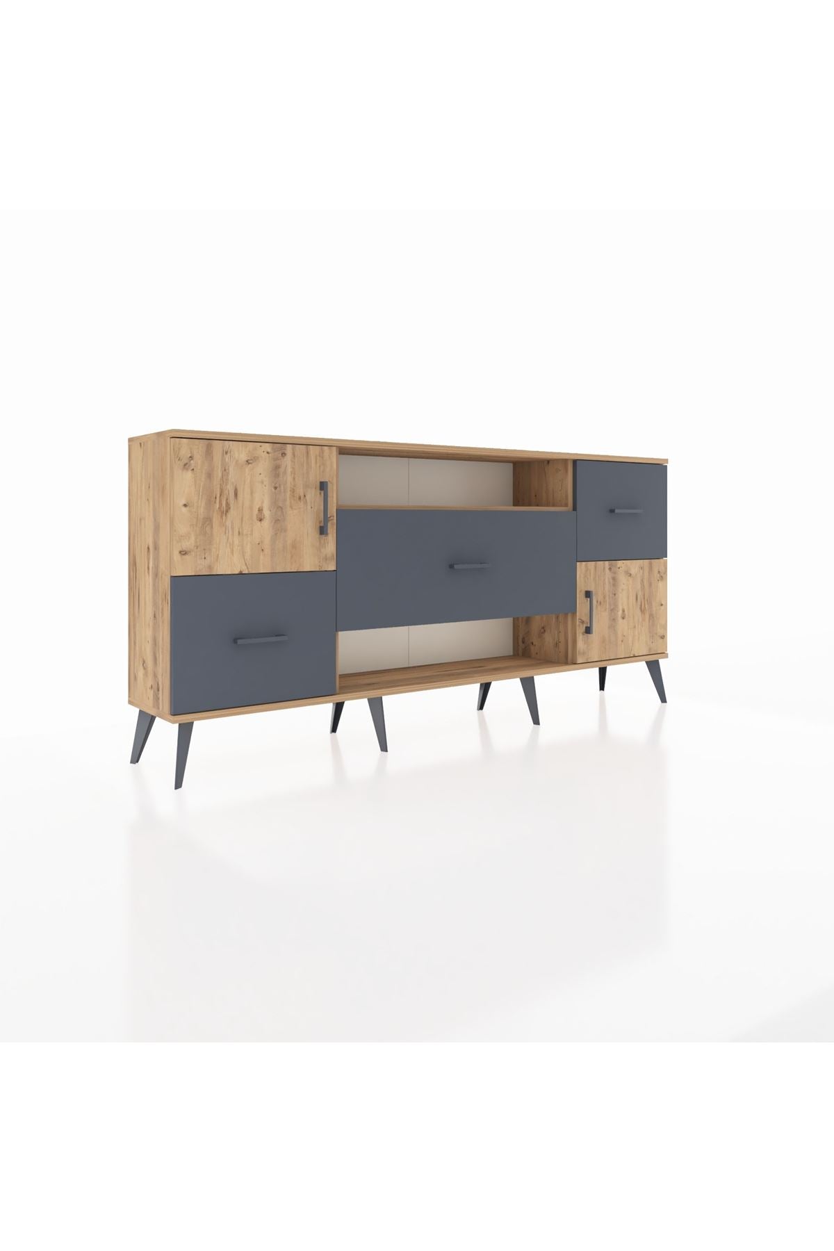 Arges Konsol 2 Raflı 3 Çekmeceli 2 Kapaklı 176x30x83 - S148M020V20A