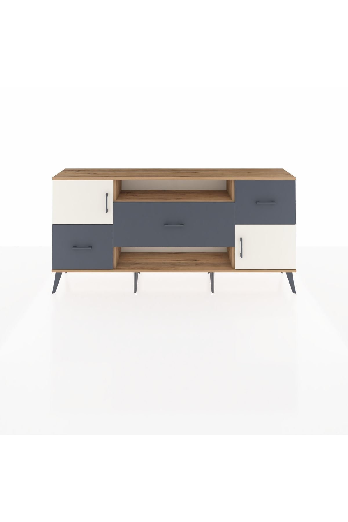 Arges Konsol 2 Raflı 3 Çekmeceli 2 Kapaklı 176x30x83 - S148M020V23A