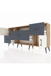 Arges Konsol 2 Raflı 3 Çekmeceli 2 Kapaklı 176x30x83 - S148M020V23A